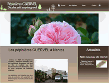 Tablet Screenshot of pepiniere-guervel.com